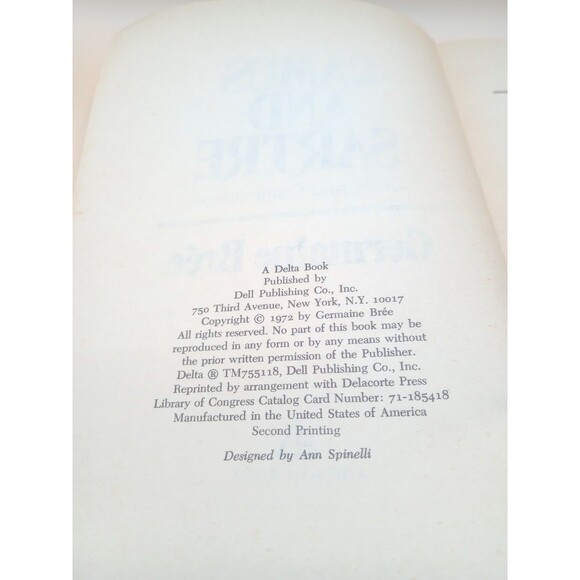 Albert Camus - CAMUS AND SARTRE :  Crisis & Commitment Bree, Germaine - Picture 6 of 6